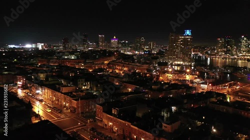 Wallpaper Mural Aerial of Baltimore, Maryland at Night Torontodigital.ca