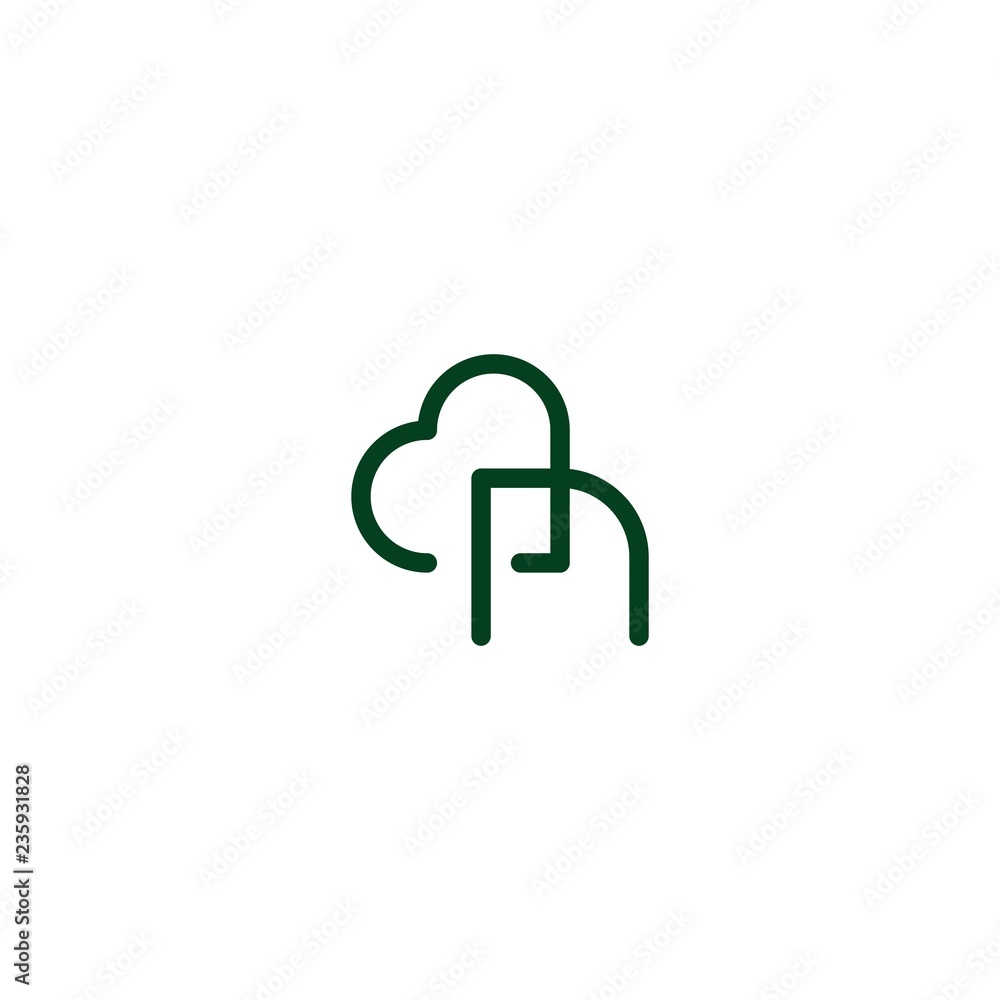 Letter N Love Abstract Outline Creative Icon Logo Design Template Element Vector Letter N Love Abstract Outline Creative Icon Logo Design Template Element Vector