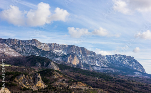 Landscape of the Crimean mountains