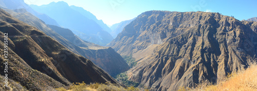 Colca canyon, the deepest canyon in the world, Arequipa, Peru