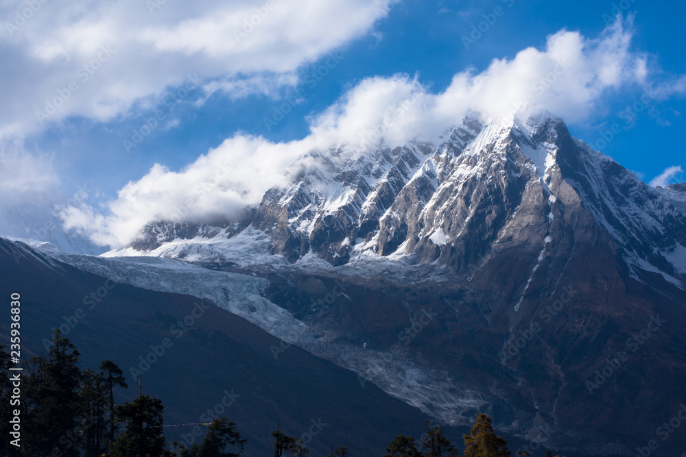 Himalayas in Manaslu region, Nepal