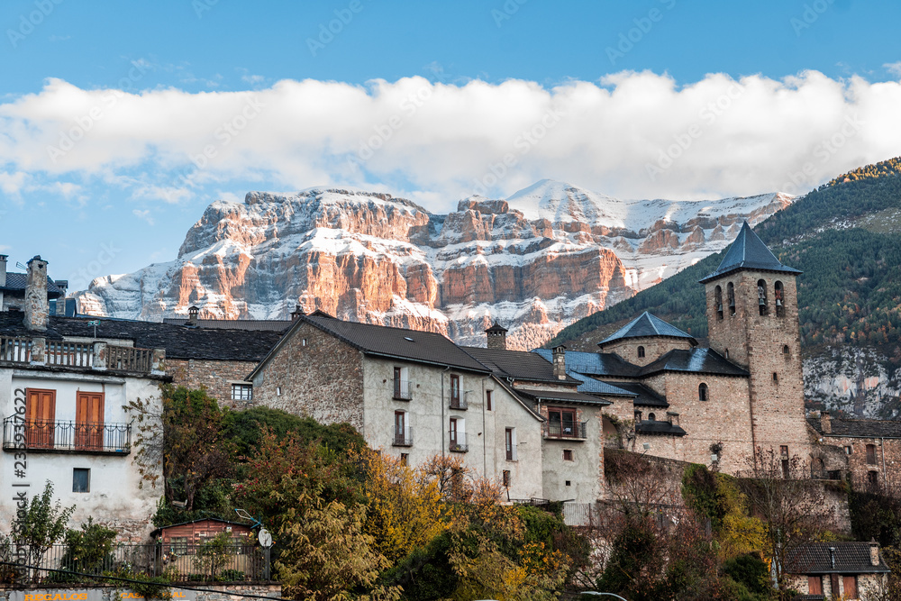 beautiful town of pyrenees, spain