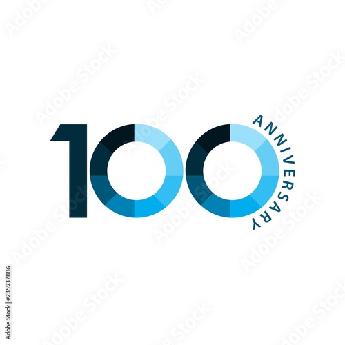 100 Year Anniversary Vector Template Design Illustration