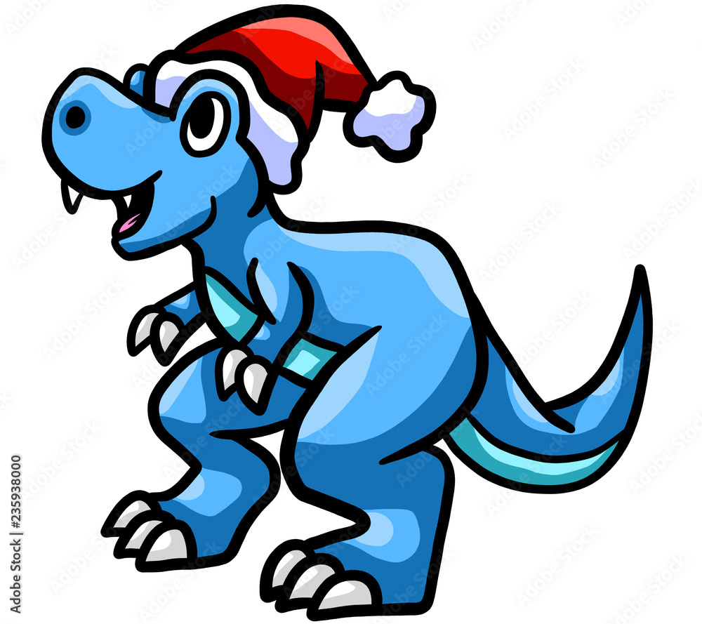 Obraz premium Happy Christmas T Rex