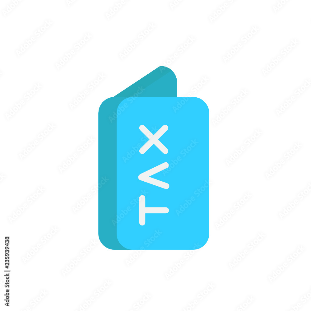 tax icon vector design flat style tax icon vector design flat style