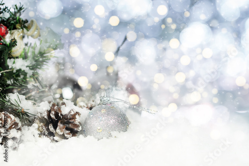 Christmas and New Year holidays background
