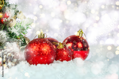 Christmas and New Year holidays background