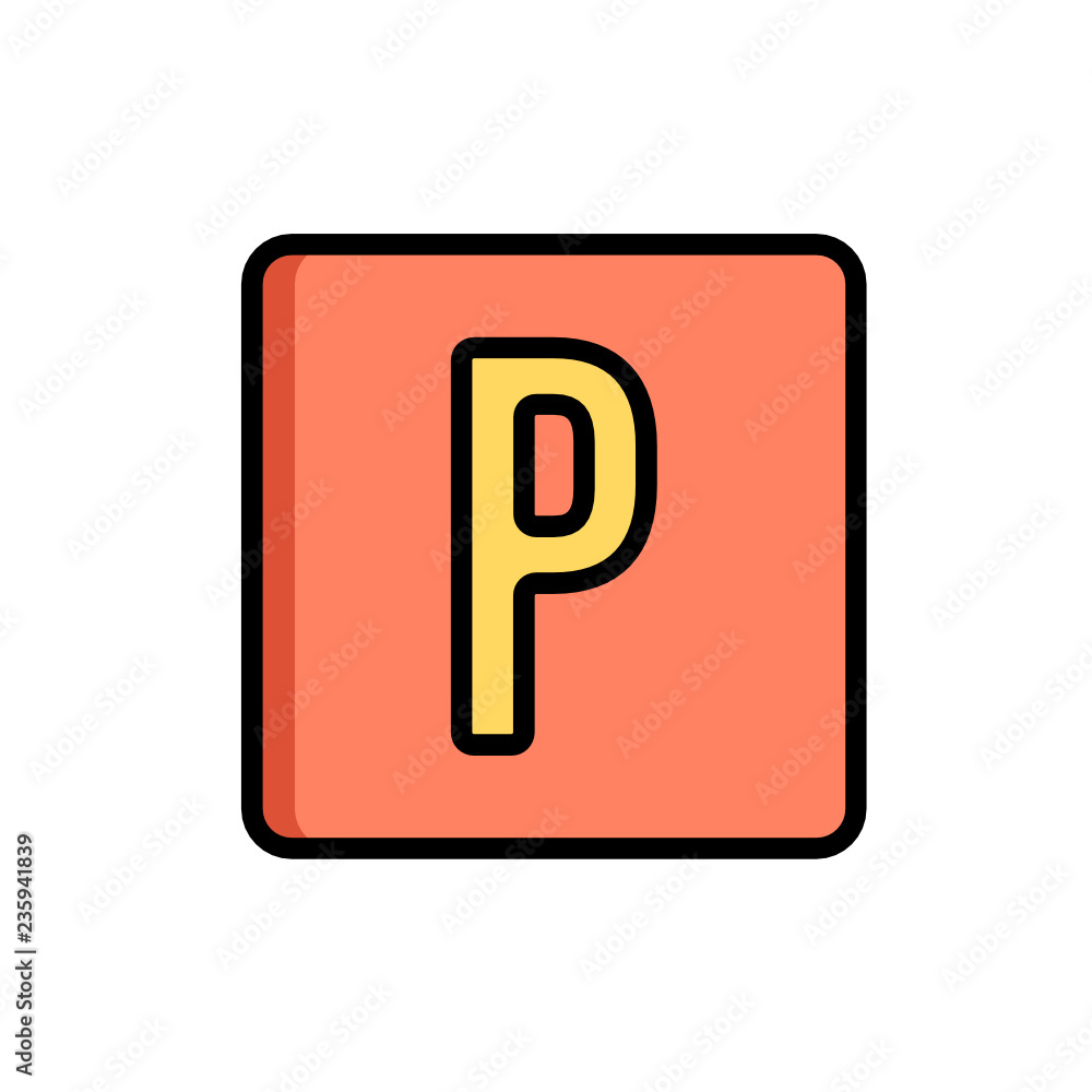 parking icon vector design fill outline style parking icon vector design fill outline style