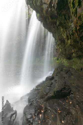 Waterfalls along a walk in the Breacon Beacons  Wales