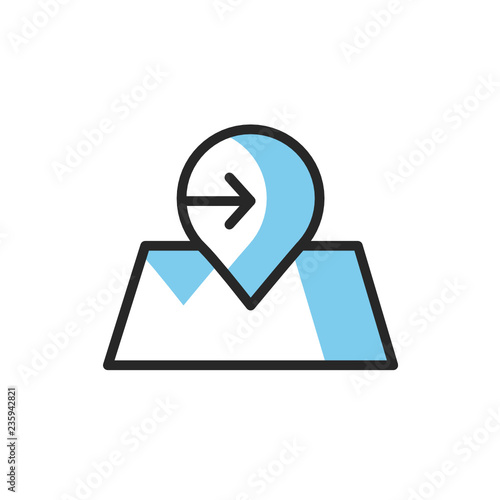 check in icon vector with modern style