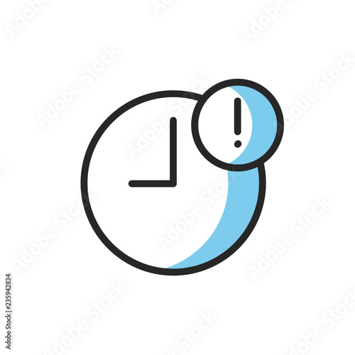 delay icon vector with modern style