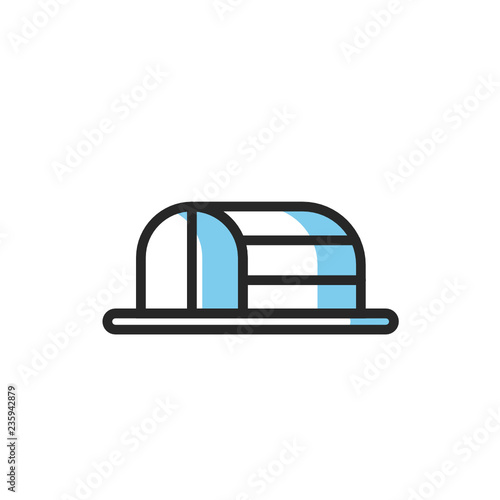 hangar icon vector with modern style