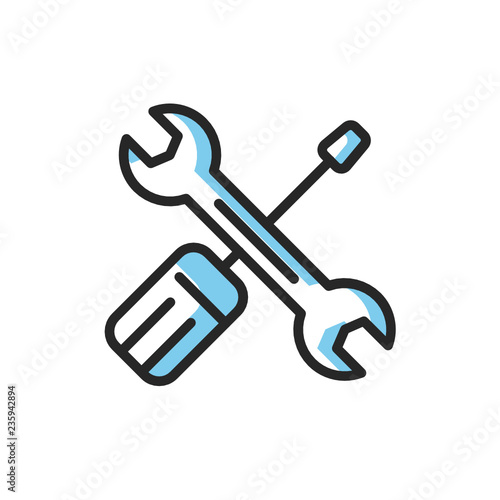 maintenance icon vector with modern style