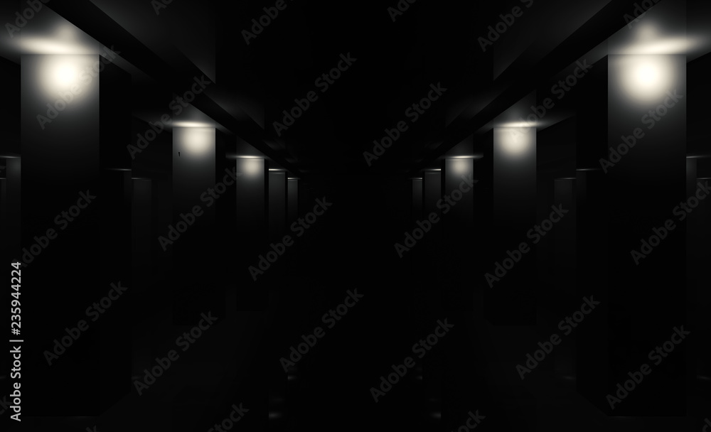 Empty dark wall background, concrete floor neon light, laser beams, smoke, fog, night Empty dark wall background, concrete floor neon light, laser beams, smoke, fog, night