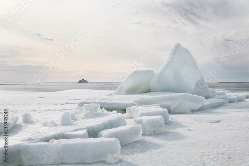 Ice coast of Baltic sea