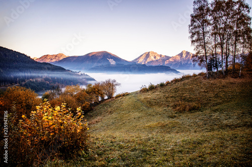 Autumn view in Austria. photo