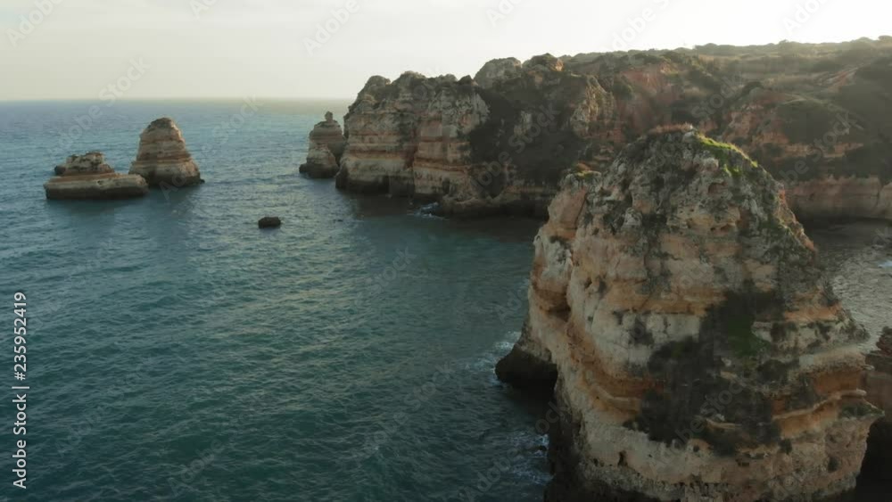 Coast at Ponta da Piedade Portimao in Algarve Portugal