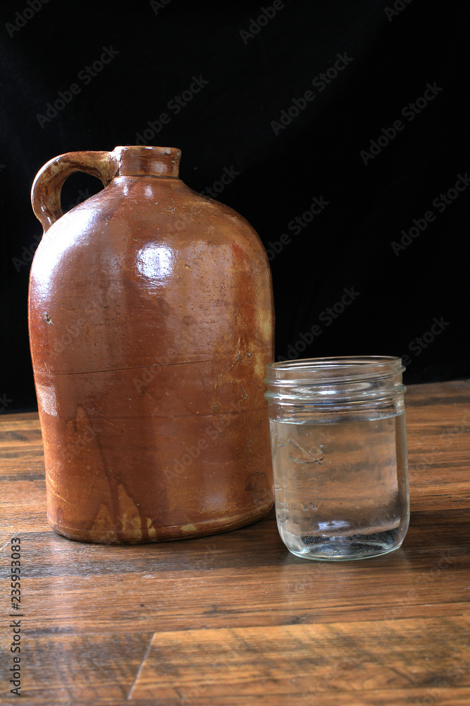 Moonshine in Crock Jug Moonshine in Crock Jug