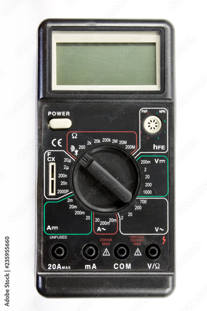 voltmeter on white background voltmeter on white background