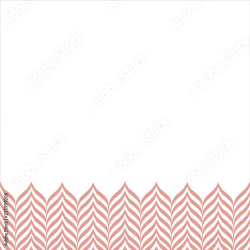 Linear Strokes Zigzag Seamless Horizontal Border