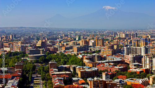 View on Mt. Ararat at Yerevan city