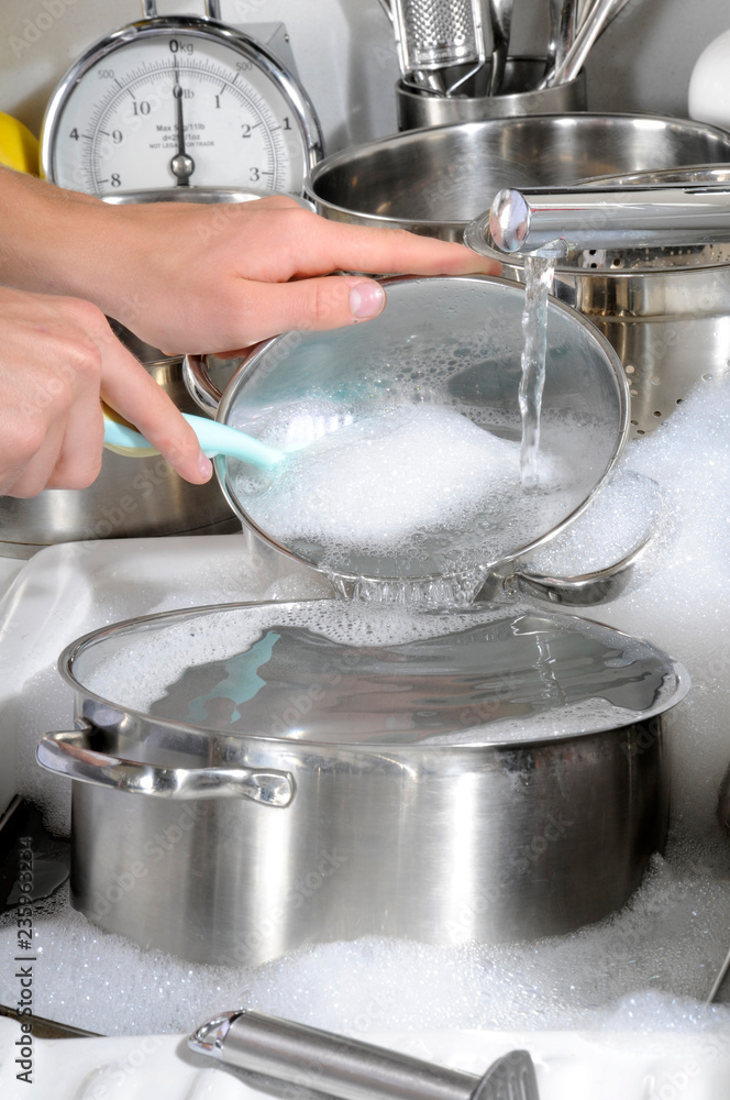 Washing Pots And Pans