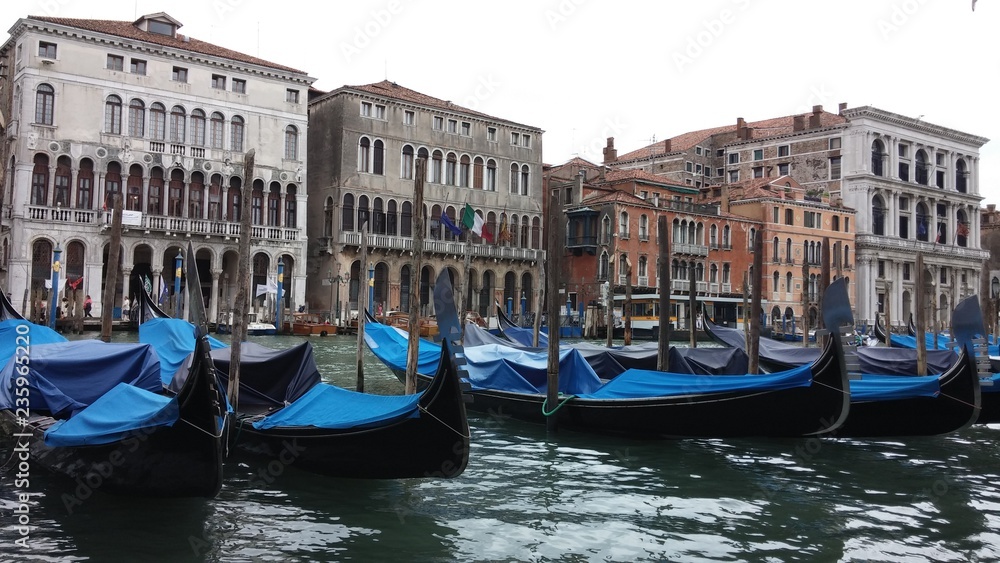 gondolas in venice