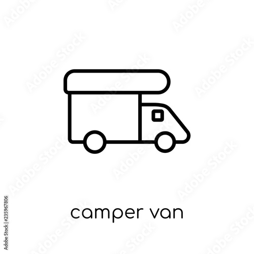 Camper van icon from Camping collection.