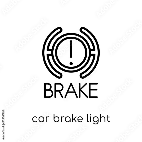 car brake light icon from Car parts collection.