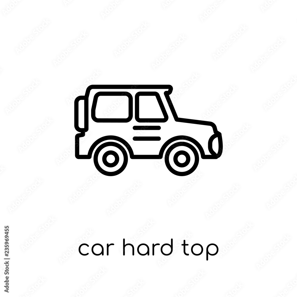 car hard top icon from Car parts collection.