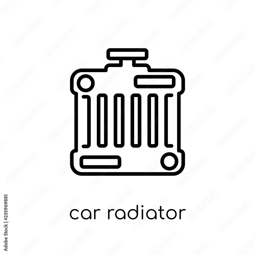 car radiator icon from Car parts collection. car radiator icon from Car parts collection.
