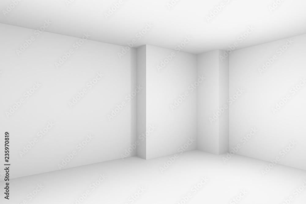Abstract empty white room simple illustration. Abstract empty white room simple illustration.