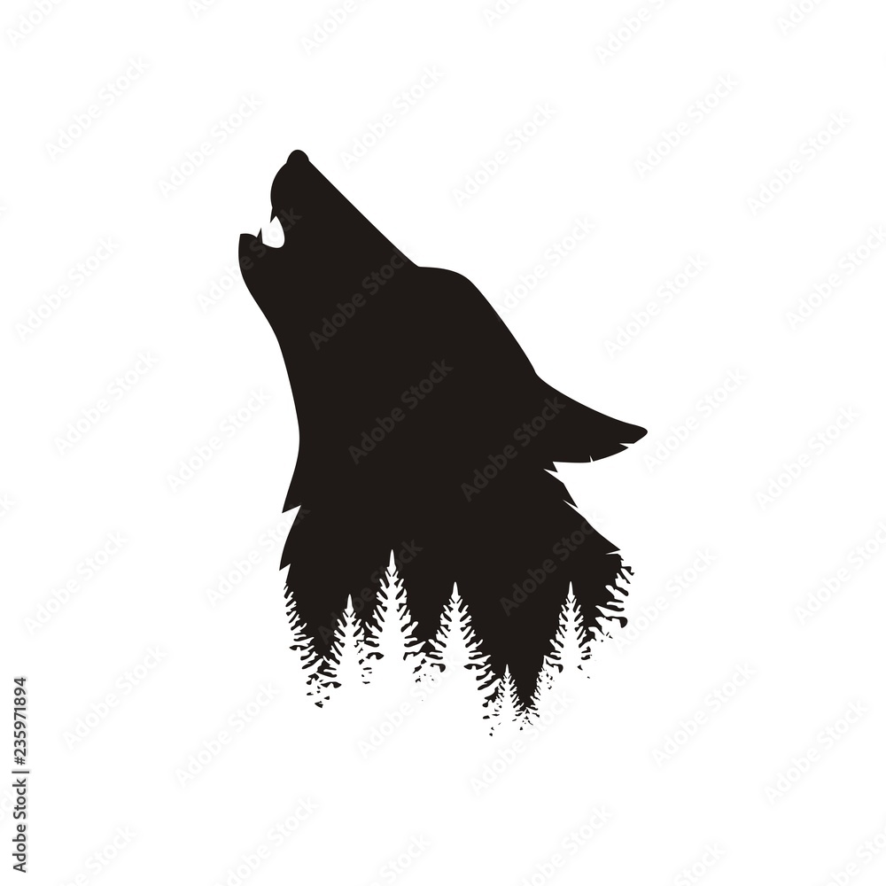 Obraz premium Głowa wilka
