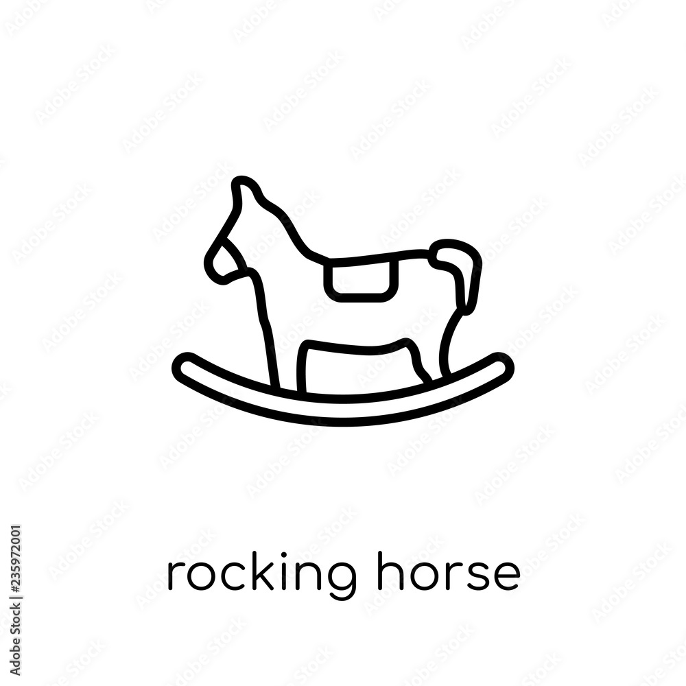Rocking horse icon from Christmas collection. Rocking horse icon from Christmas collection.