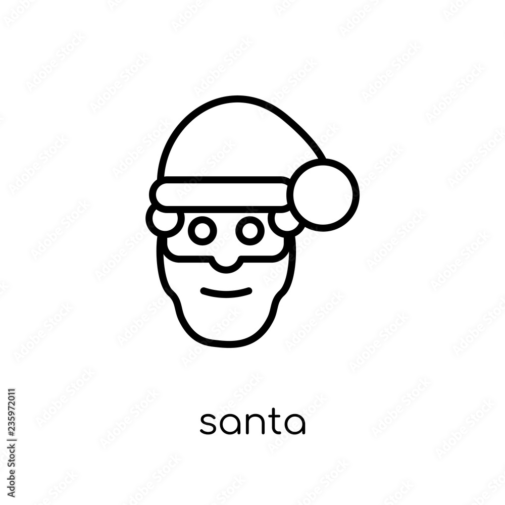 Santa icon from Christmas collection.