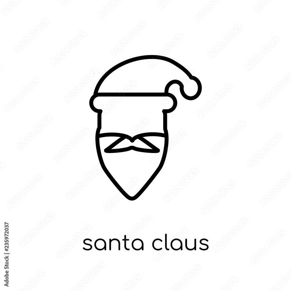 Santa claus icon from Christmas collection. Santa claus icon from Christmas collection.
