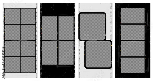 Social stories template. Editable camera roll effect design. Lifestyle concept.