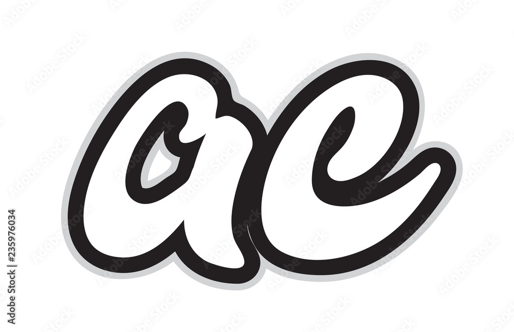 ac a c black and white alphabet letter logo combination icon design ac a c black and white alphabet letter logo combination icon design