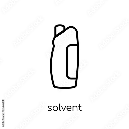 Solvent icon. Trendy modern flat linear vector Solvent icon on white background from thin line Cleaning collection