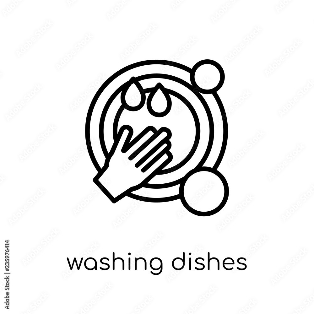 Washing Dishes Icon