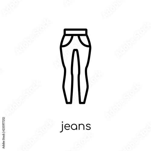 Jeans icon from collection.