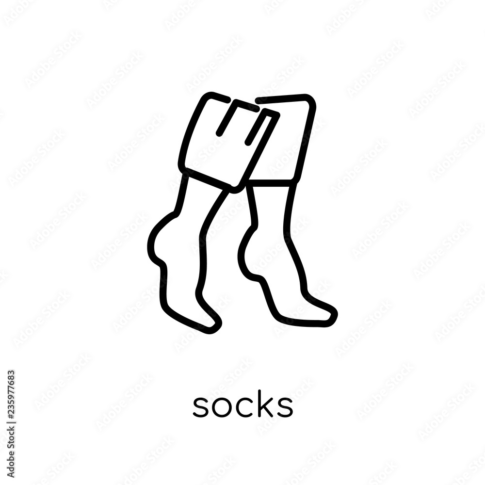 Socks icon from collection. Socks icon from collection.