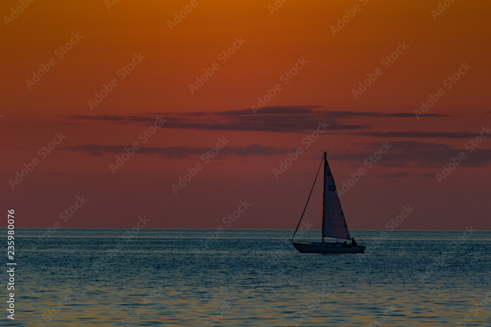 Sailing into the Sunset on Lake Ontario