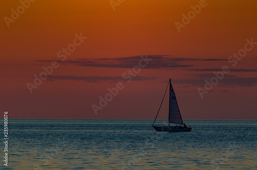 Sailing into the Sunset on Lake Ontario