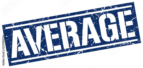 average square grunge stamp