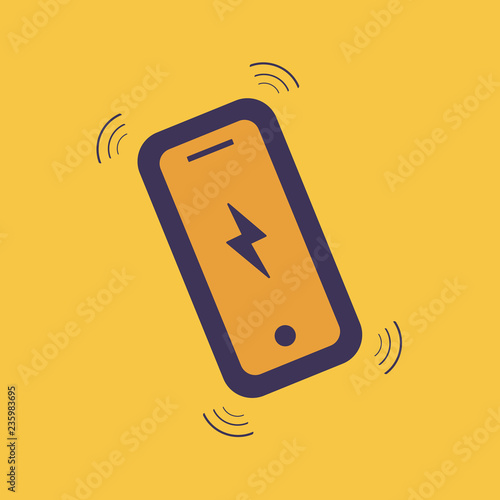 Mobile phone vibrating icon