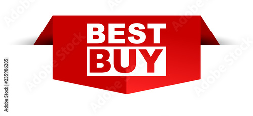 red vector banner best buy