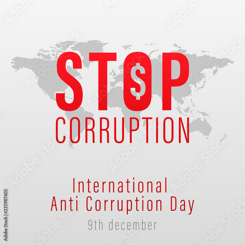 International Anti Corruption Day Vector Template Design Illustration