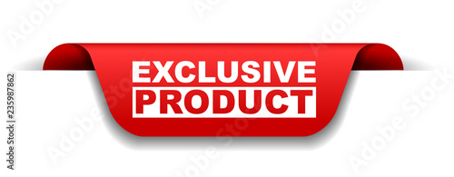 red vector banner exclusive product