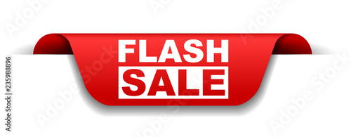 red vector banner flash sale